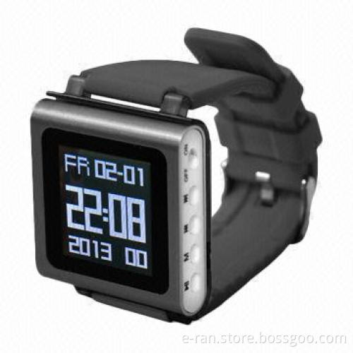 Fashionable Watch MP4 Players with 1.5-inch Screen, Support FM/Recorder/Clock